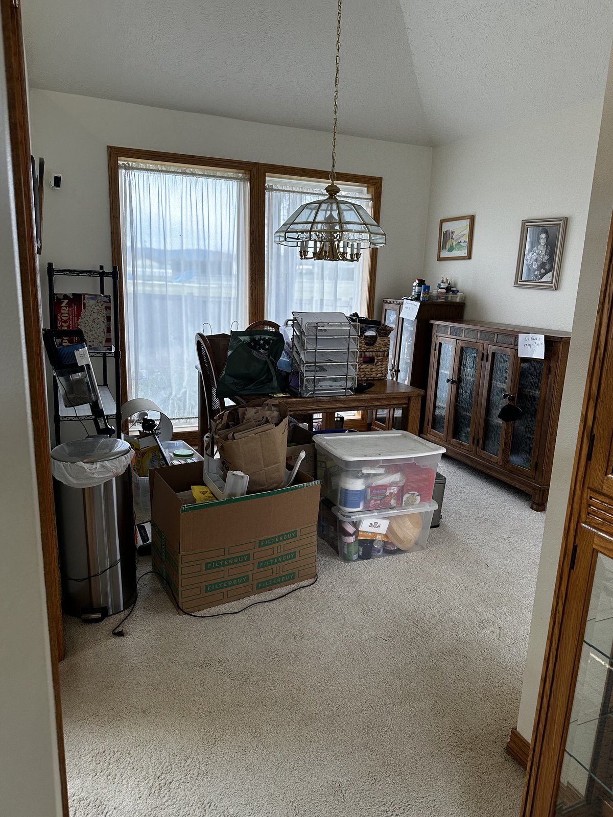 Dining room before flooring