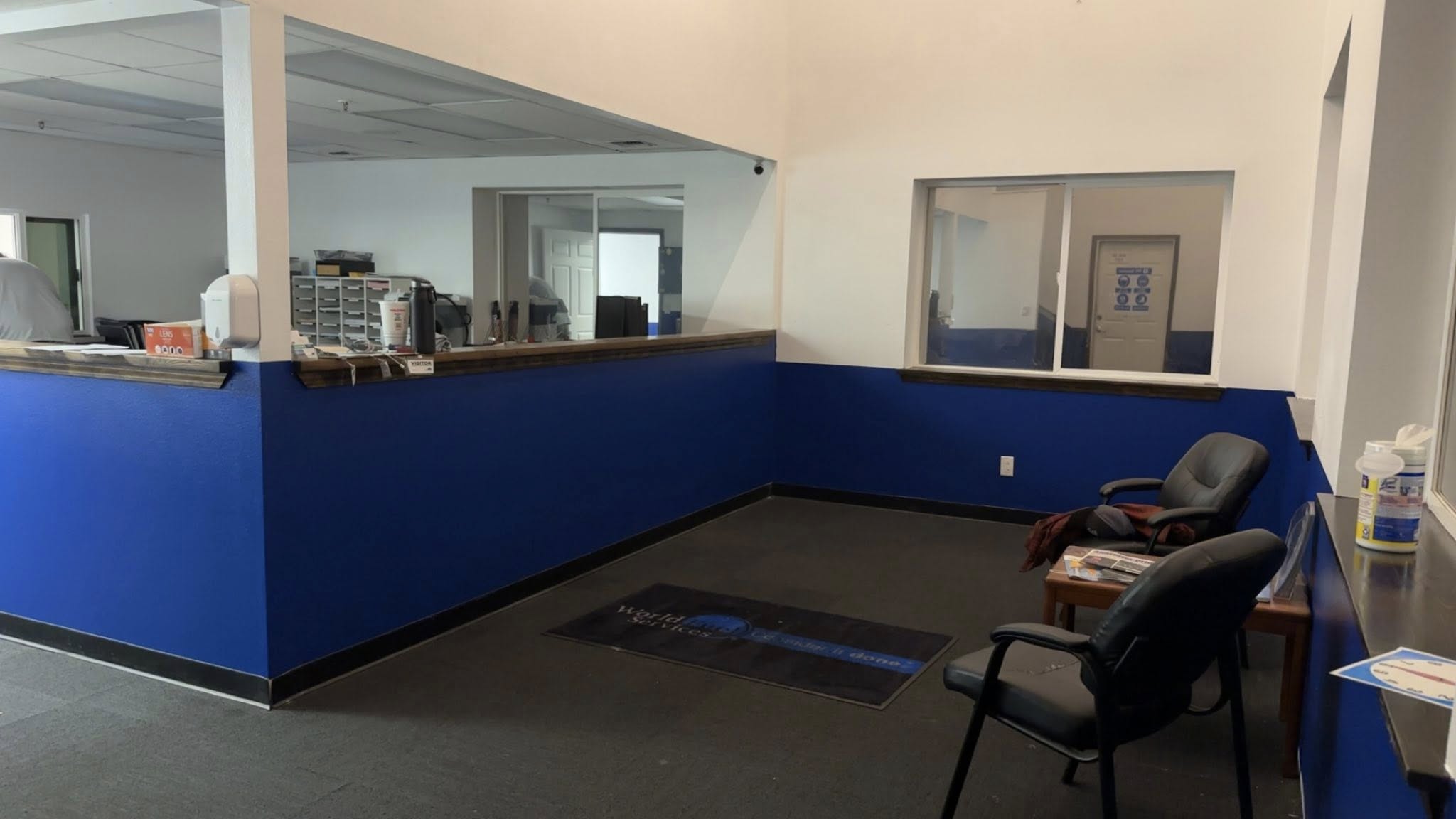Front office after painting