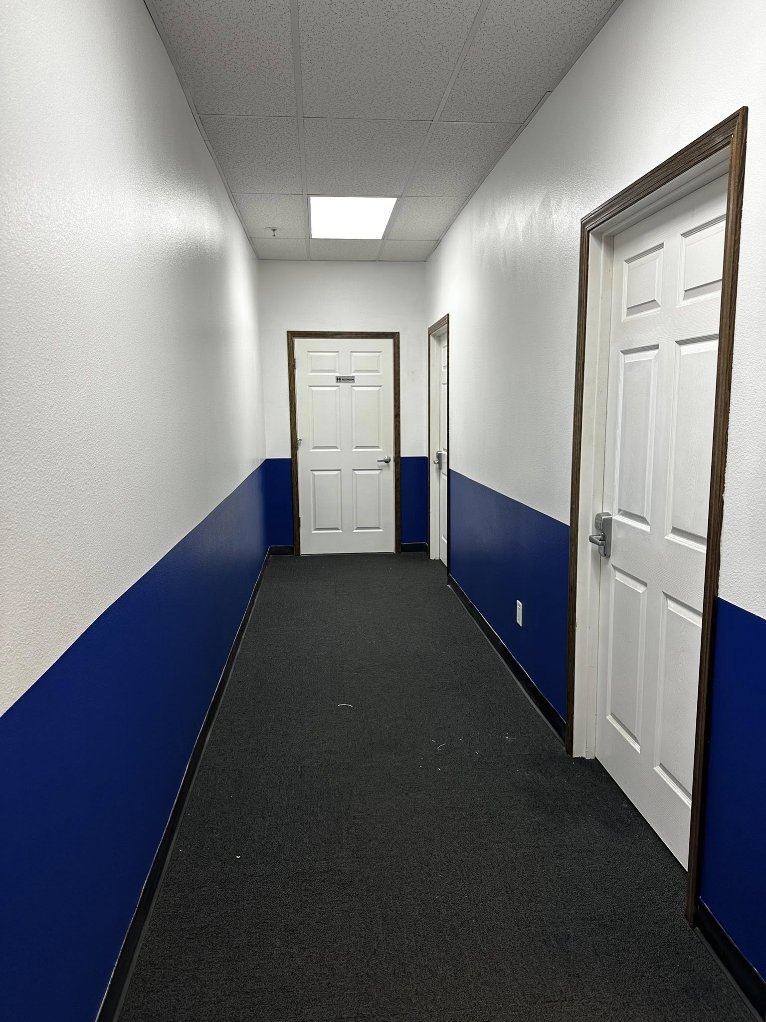 Upper hallway after painting
