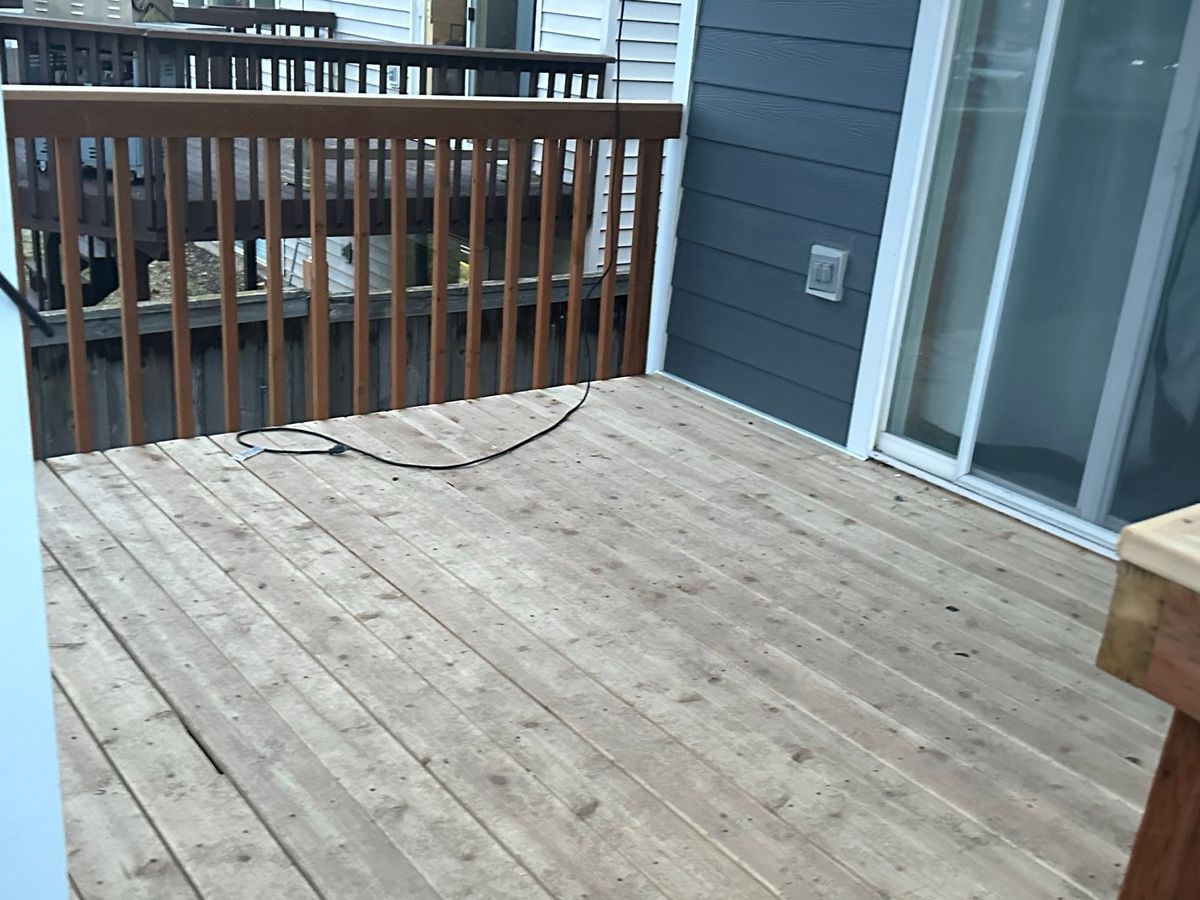 Deck restoration after