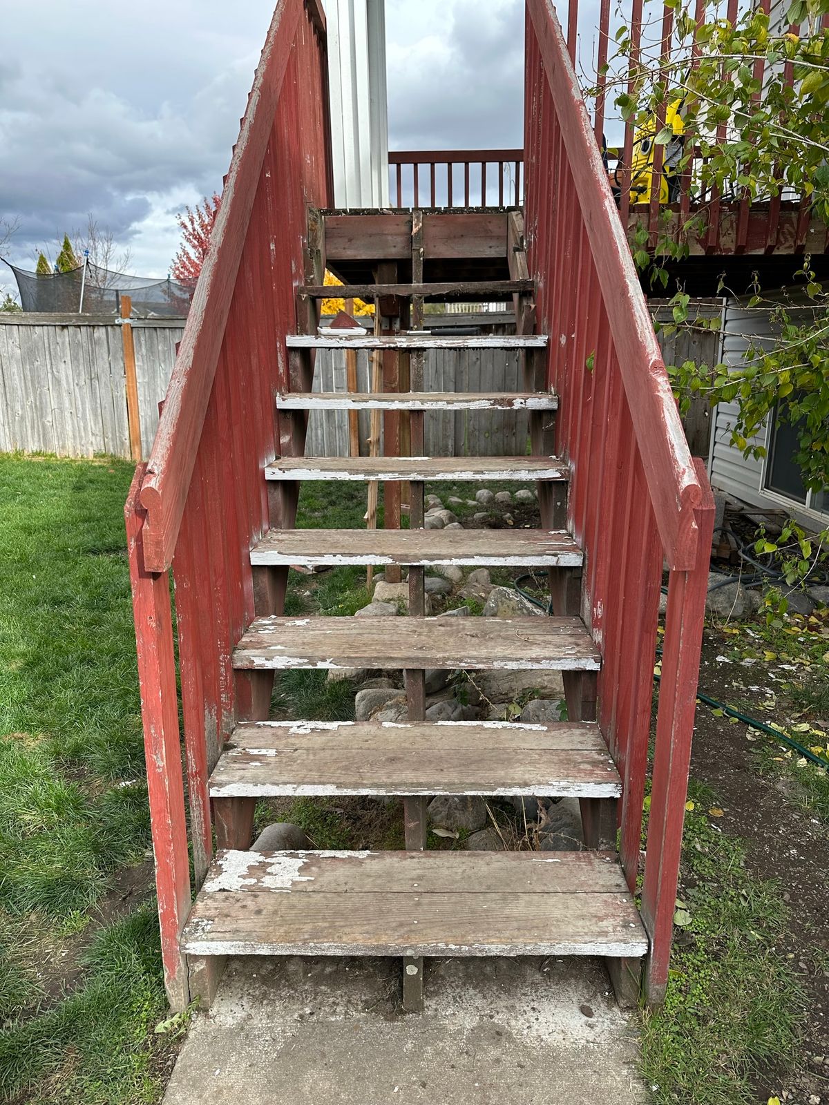 Deck restoration before