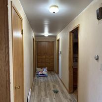 Hallway wainscoting before