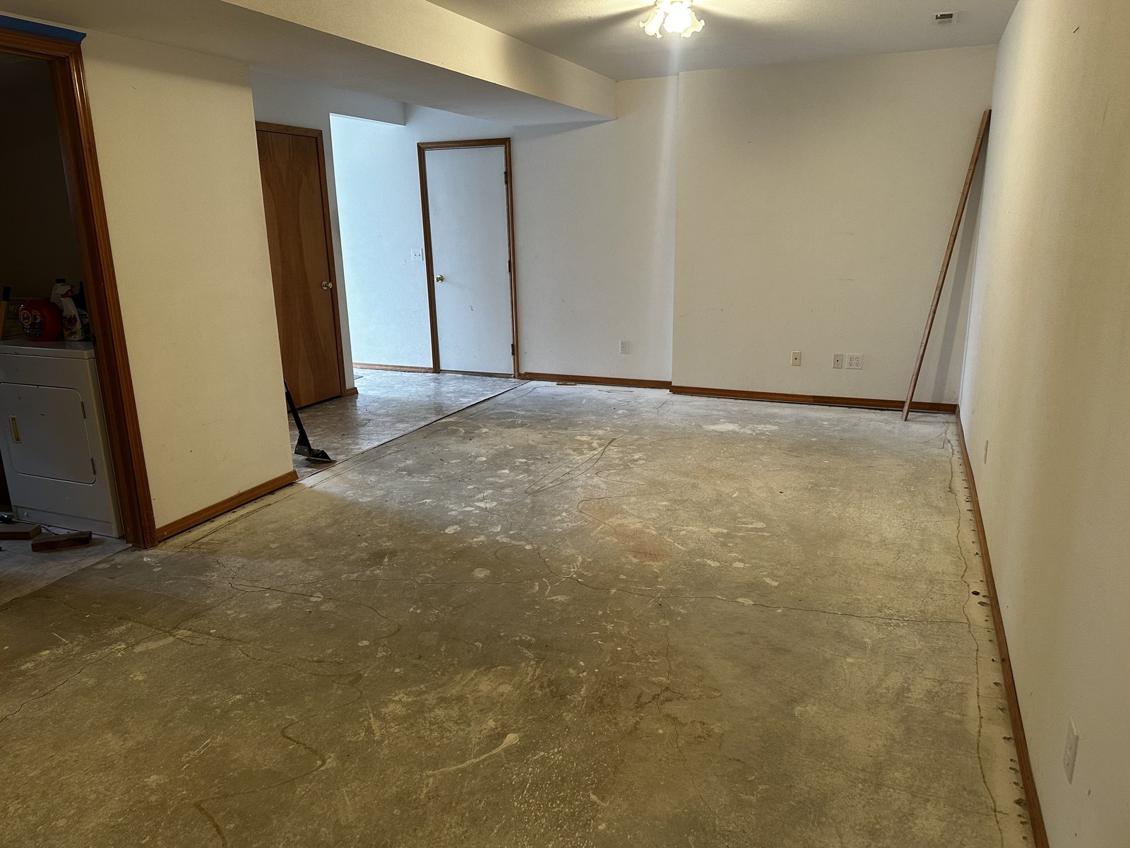 Basement before remodel