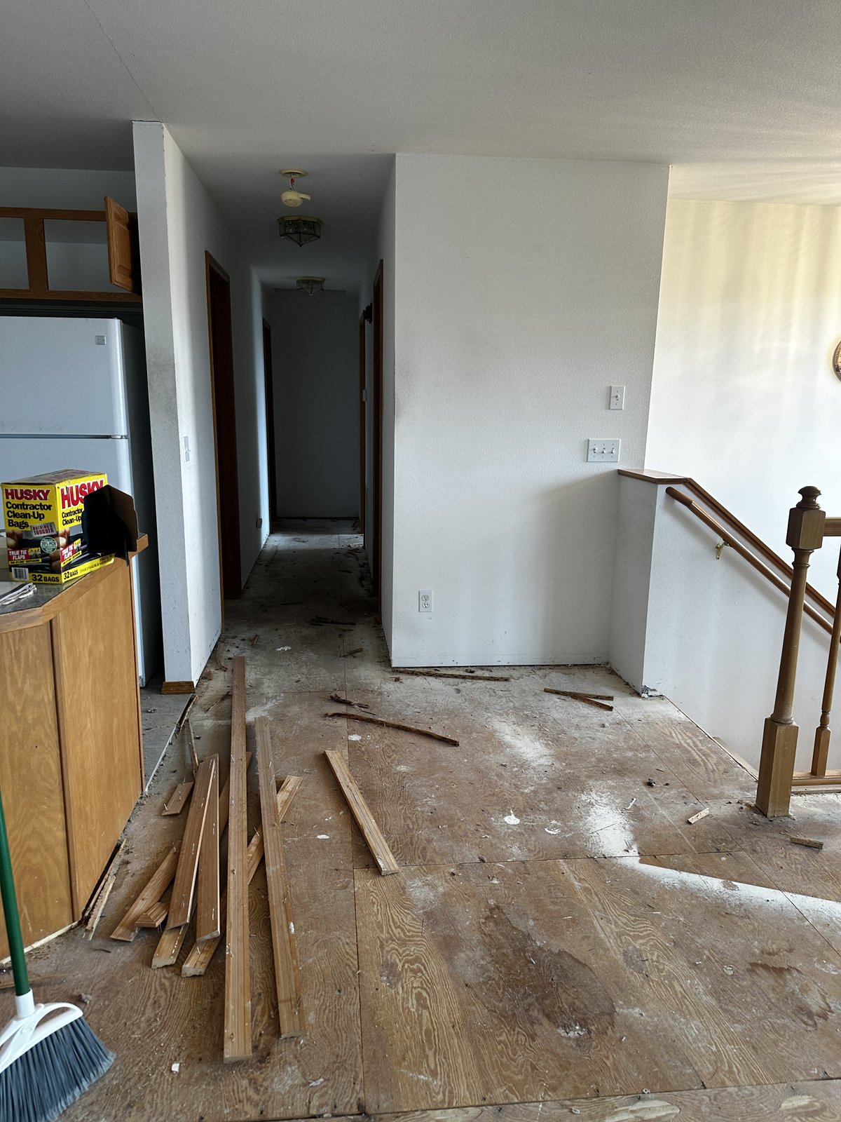 Hallway before remodel