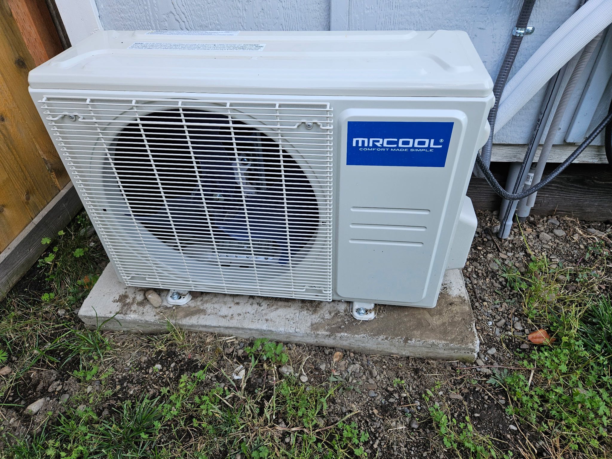 Shed conversion mini-split install