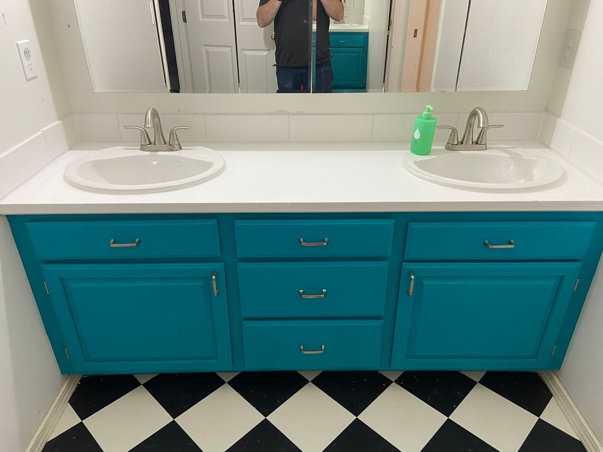 Double vanity after