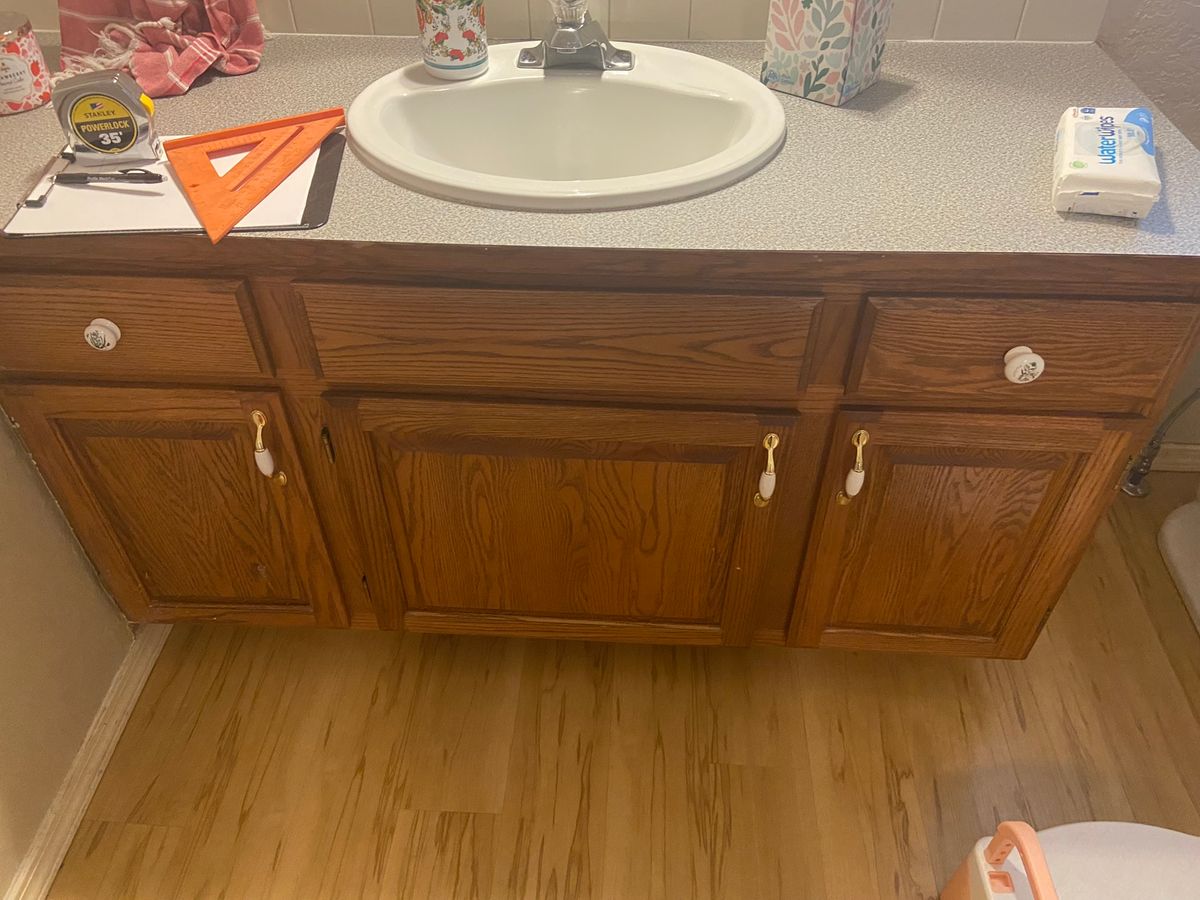 Single vanity before